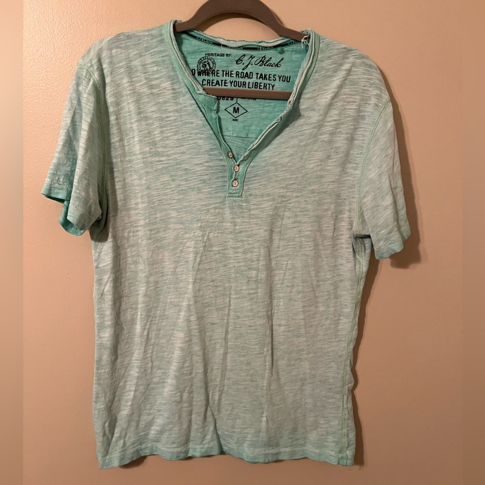 C J Black shirt